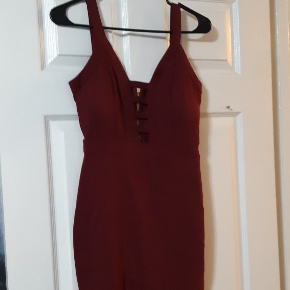 Sexy Burgundy Dress